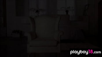 Preview 3 of Korea Dewasa Seks - Blonde Kayla Collins takes off her nightgown to show her big natural boobs