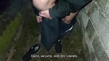 Preview 2 of Youjizz Japanese Wife - Couple peeing and having sex in public behind the church