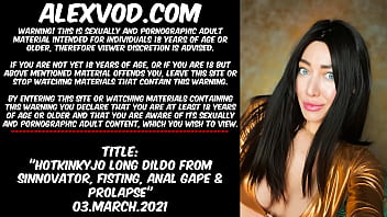 Preview 1 of 88 Inch Big Porn Butt - Hotkinkyjo long dildo from sinnovator,  belly bulge,  fisting,  anal gape &amp_ prolapse