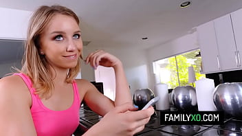 Preview 2 of Muslims Fucking Milk Girl - Horny teen stepsister Aurora Belle fucked by her stepbrother