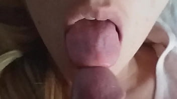 Preview 2 of Retro Pecs Worship - Cumshot In Mouth Great Tonguejob.