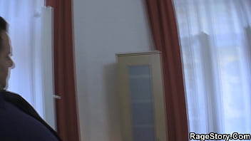 Preview 1 of Hindi Mubi Sex - Cute blonde teen is taken rough and hard