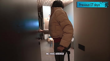 Preview 1 of Seach197 3gp - day 18 step mom stuck in stairs spying on step son stepson fucks step mother and cum inside