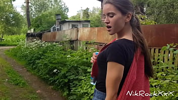 Preview 2 of Michel Paraka - Evelina Darling ,  cocky bitch who shows Tits in public and sucks dick in dangerous zones