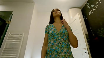 Preview 3 of Silepng Fak - Hot Tight Pussy College Girl is a Babysitter and likes to walks around No Panties in her Summer Dress