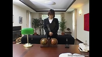 Preview 1 of Sledping Sis - Hot Japanese Secretary blowjob his boss