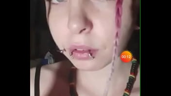 Preview 1 of Incezto Mama Hijo - Nickaitol (Nicol) little slut solo with fake big dick in mouth
