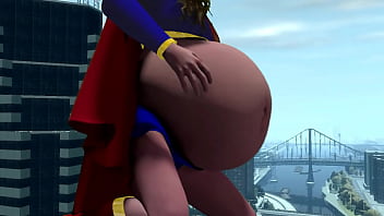 Preview 2 of Forced Collage - Superheroine Belly Inflation 2