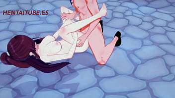 Preview 4 of Cewek 1cowok 4 - Fairy Tail Hentai 3D - Gray x Ezra Boobjob &amp_ Fuck with cum in her Tits and Pussy