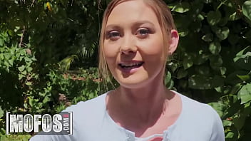 Preview 1 of Romi Rani Best Sex - (Addison Lee) Puts Leash On (Oliver Flynn&#039_s) Neck And Makes Him Lick Her Pussy In The Middle Of the Woods - Mofos