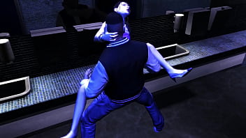 Preview 4 of Siswi Berseragam - GTA 4 - Luis Fucks an Asian Babe (Kay Hartman) in the Club Bathroom
