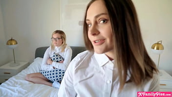 Preview 3 of Self Facial Emo - Stepsister lost the bet and has to watch me fuck her friend