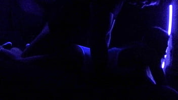Preview 3 of Xnxx Boobes - Carrie B Blacklight fuck fest