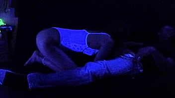Preview 1 of Xnxx Boobes - Carrie B Blacklight fuck fest
