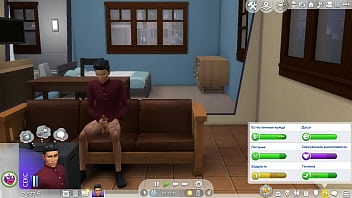 Preview 2 of Sexy Hot Teenager - handsome skinny brunette in a shirt,  sims 4