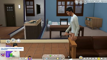Preview 3 of Sexy Hot Teenager - handsome skinny brunette in a shirt,  sims 4