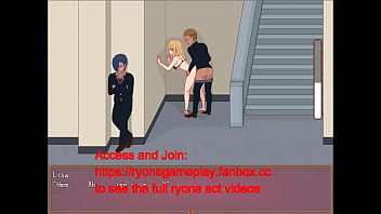 Preview 4 of Mad Men 3 - Hot blonde showing off in public and then having sex with a man in Bt life hentai game
