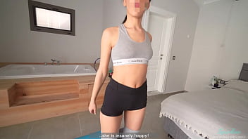 Preview 1 of Poor Whore Tube - The roommate spied on me and then cummed in my hot pussy