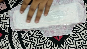 Preview 3 of Nomy Betty - Masturbation on Sister&#039_s Sanitary Pad