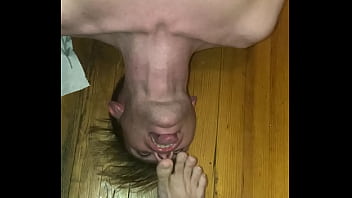 Preview 3 of Freedom For Sex Family Openly - SeanyB gets on his Knees to suck some toes like the pathetic thing he is!