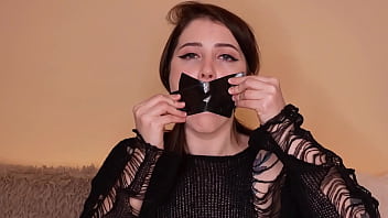 Preview 2 of Sex With Mala - Duck Tape and Gag Ball Masturbation