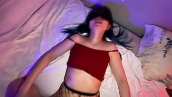 Preview 3 of Blond College Solo - asian gir cock cum tits 1