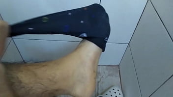 Preview 2 of Art Is Bollywood - Blue socks and dirty feet after work