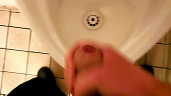 Preview 2 of Bangle Des Ko Sex Son Mom - Cum In Public Urinal - SlugsOfCumGuy