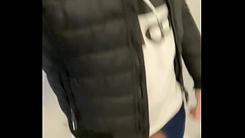 Preview 4 of Chine Big Ass - chav jerks off in building stairwell