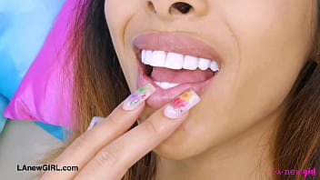 Preview 2 of Daddy Best Fren - Stunning petite brunette shows her sexy body