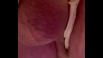 Preview 1 of Handjob Chines - Big cum shot after wanking in her new thong panties