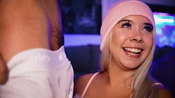 Preview 4 of New Karnataka Sex - Innocent-faced blonde wants to make her stepbrother&#039_s cock hard for you