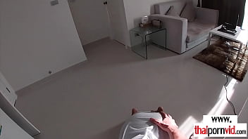 Preview 3 of Antysxxxvedios - Amateur Thai teen Cherry tasting the delivery guys white dick