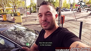 Preview 1 of Actor Jythika Hot Vedio - Schlanke deutsche Teen mit Brille abgeschleppt zu einem echten Sextreffen im Auto