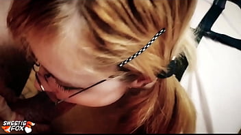 Preview 1 of He Sits On Her Face Rimjob - Honey Teenager Deep Sucking Big Cock - Cum in Mouth