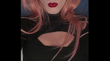 Preview 3 of Shemale Pinch Shemale - Crossdresser Waiting in Bed