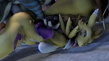 Preview 3 of First Night Cock - nika sharkeh fuck renamon (futa)