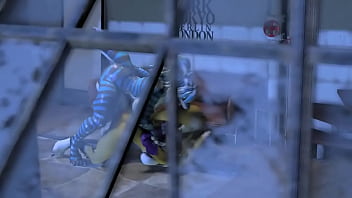 Preview 1 of First Night Cock - nika sharkeh fuck renamon (futa)