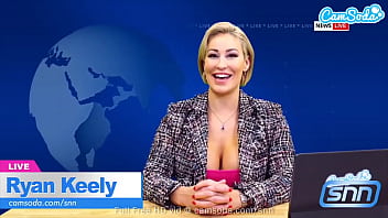 Preview 1 of Pervyblonde - Camsoda - Big Tits MILF Ryan Keely Enjoys Sybian While Reading The News