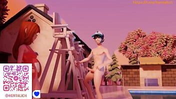 Preview 1 of Rade Wap In - Red-haired beauty with a perfect figure gets a creampie in a swimsuit