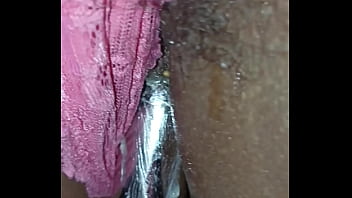 Preview 2 of Indian Bus Boob Press Groups - Mi esposa en tanga rosa