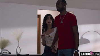 Preview 1 of Real Dog Sax Women - Sneaky sex for interracial teen couple with Asian teen Chloe Surreal and black boyfriend