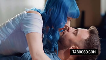 Preview 1 of Xxxbu Lon Com - Blue hair wife Jewelz Blu getting fucked by her husband&#039_s best friend