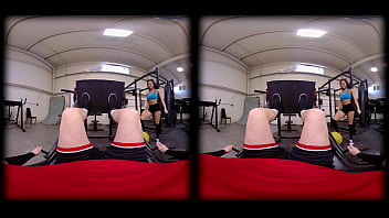 Preview 2 of Sleepin Hot Girl - VRConk Petite girl fucked by fat cock at the gym VR Porn