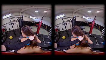 Preview 4 of Sleepin Hot Girl - VRConk Petite girl fucked by fat cock at the gym VR Porn