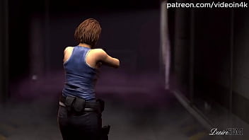 Preview 1 of Mia Moglie Mi Fa Una Sega Italia - Persistant Evil: Control / Futa Excella tests her huge cock on Jill Valentine / Resident Evil (AI Upscaled)
