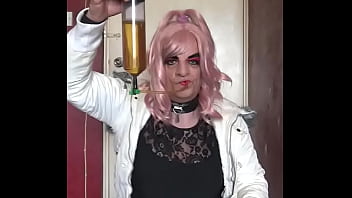 Preview 3 of Aunte And Yang Boy Zabardasti - crossdresser wants his pee tube filled up by different men all at once so he can swallow the lot