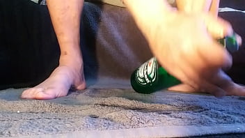 Preview 1 of Ass Creampal - Bottomboyxs 32oz beer bottle ass stretching