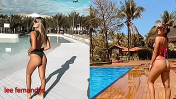 Preview 2 of Strafe Mastubieren - a beautiful woman in a bikini showing her curves