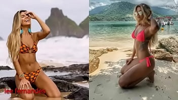 Preview 4 of Strafe Mastubieren - a beautiful woman in a bikini showing her curves